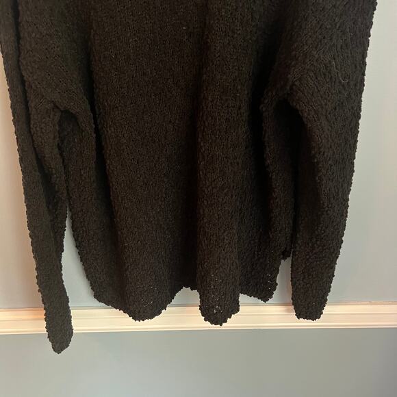 Bobeau NWT Popcorn Black Turtleneck Sweater Size Large - Picture 8 of 13